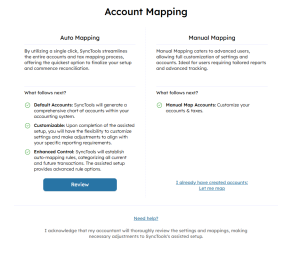 Account Mapping: Simplifying Setup and Customization