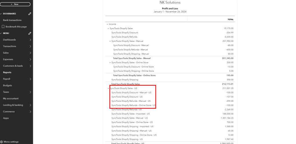 How it Reflects in QuickBooks